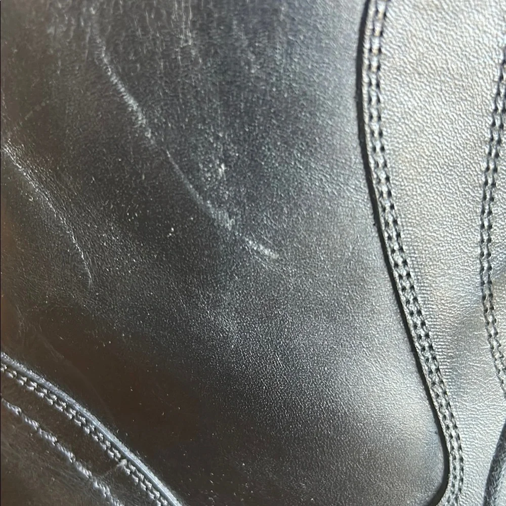 Massimo Matteo Men’s Black Leather Dress Boots | Size 9.5 | Made in Italy - Picture 6 of 9